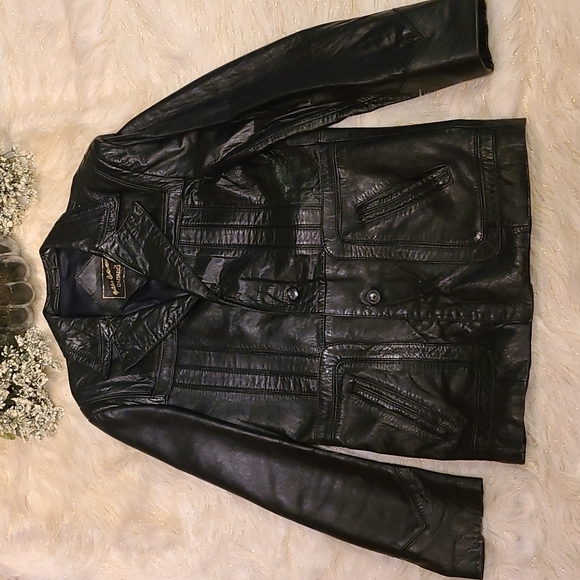 Raffelio Golden Collection Men's Leather Jacket/Blazer Sport Coat - Picture 1 of 14